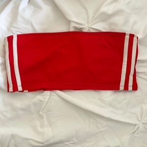 Strapless swim suit top